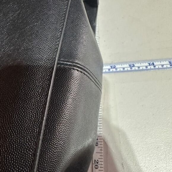 Lia Numa black leather handbag top handle bag satchel made in Italy - Picture 10 of 16